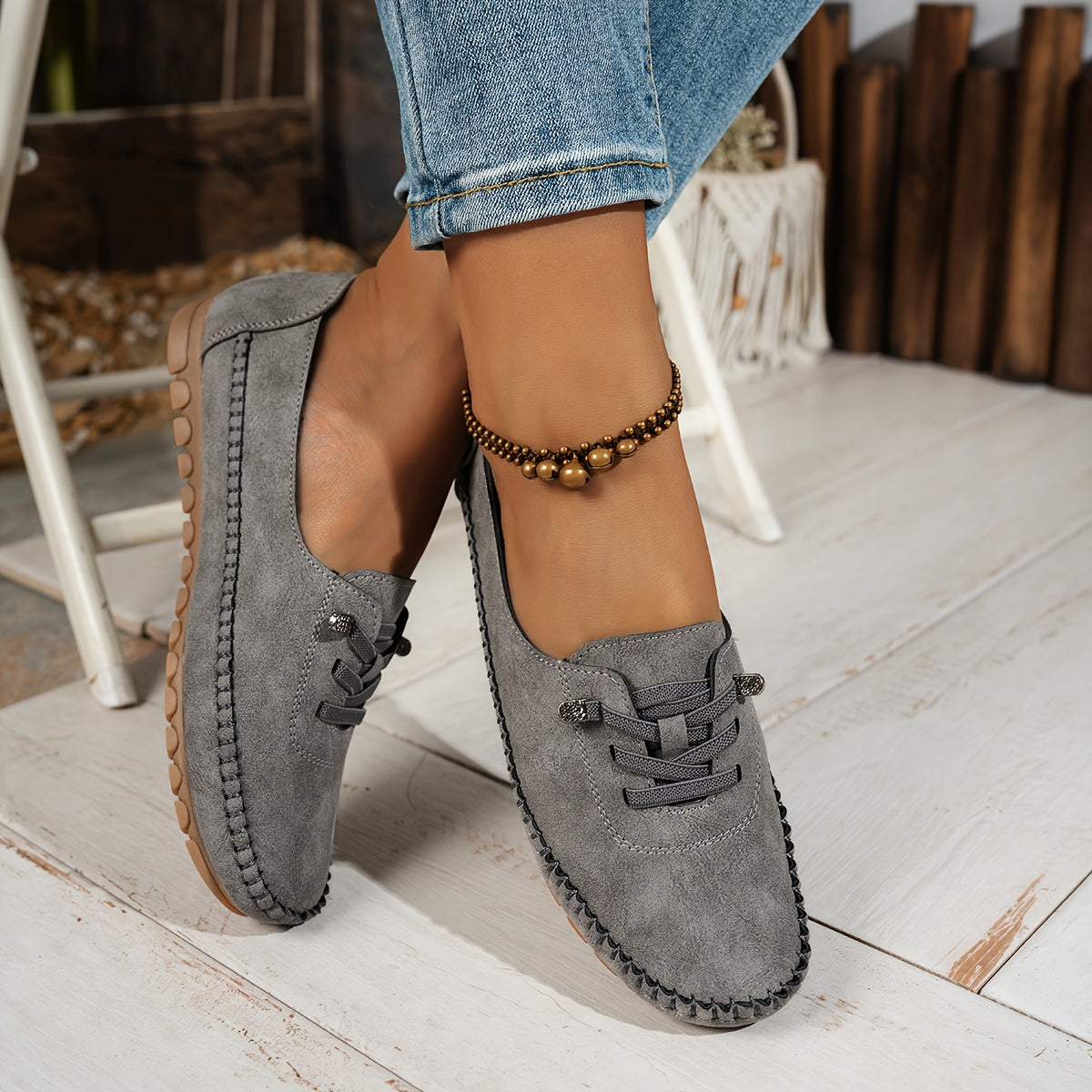 Catarina - Mocasines de Ante