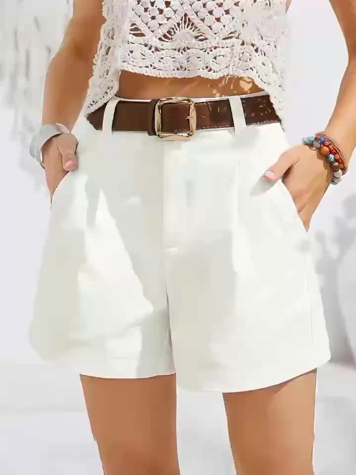 MÉLANIE™ - Pantalones Cortos Elegantes de Cintura Alta