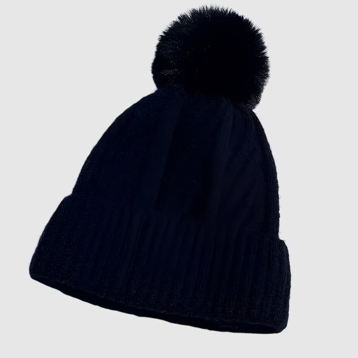 Sofia | Gorro de Punto Trenzado con Pompón
