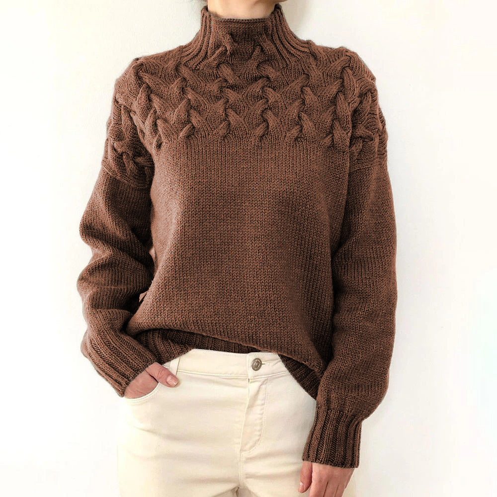 Loretta | Sweater Suave y Envolvente con Cuello Alto