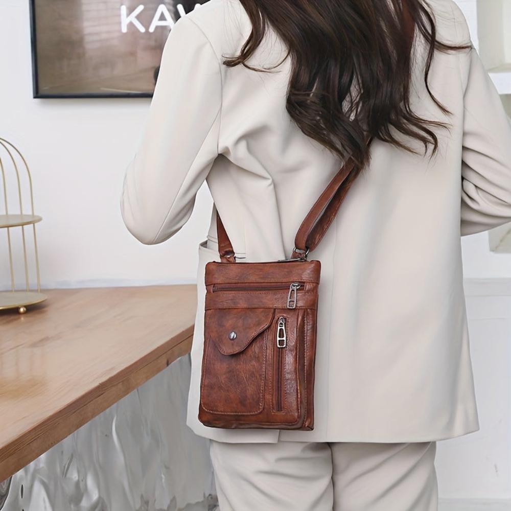 Celeste | Bolso bandolera de cuero
