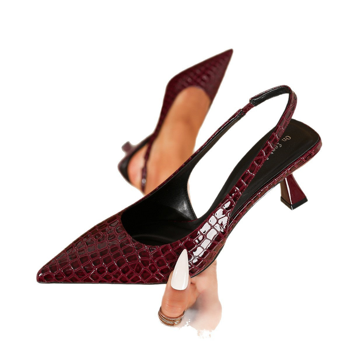 Carolina | Tacones Textura Serpiente