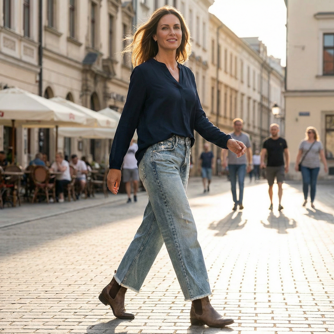 Viva | Jeans de pierna recta de corte corto