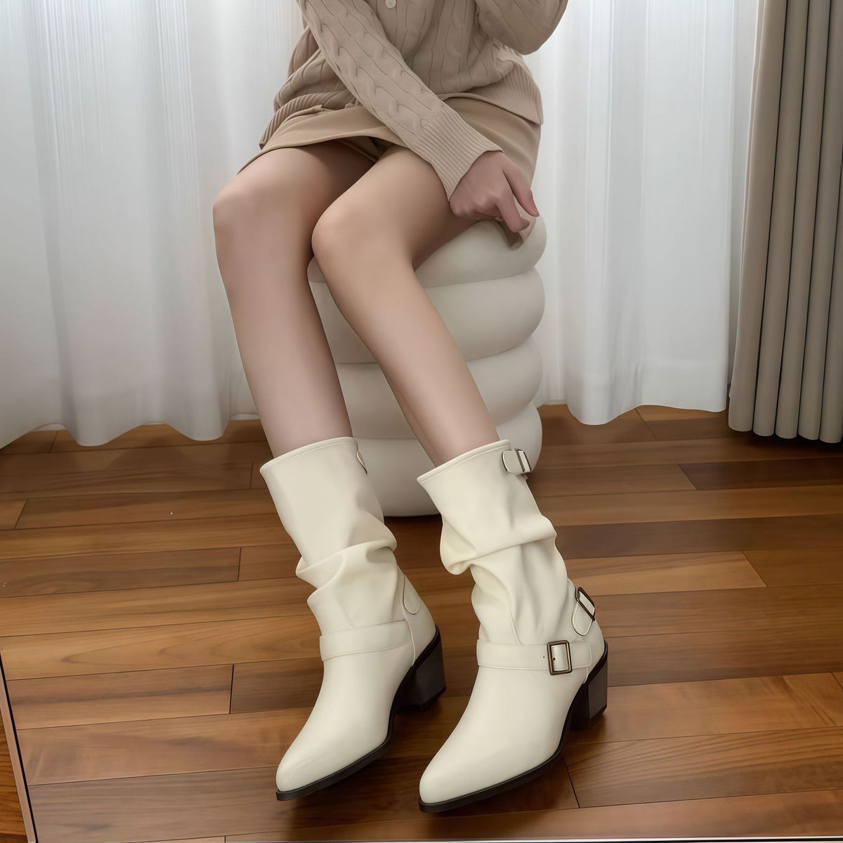 Margarida | Botas Casuales Elegantes de Tacón Medio