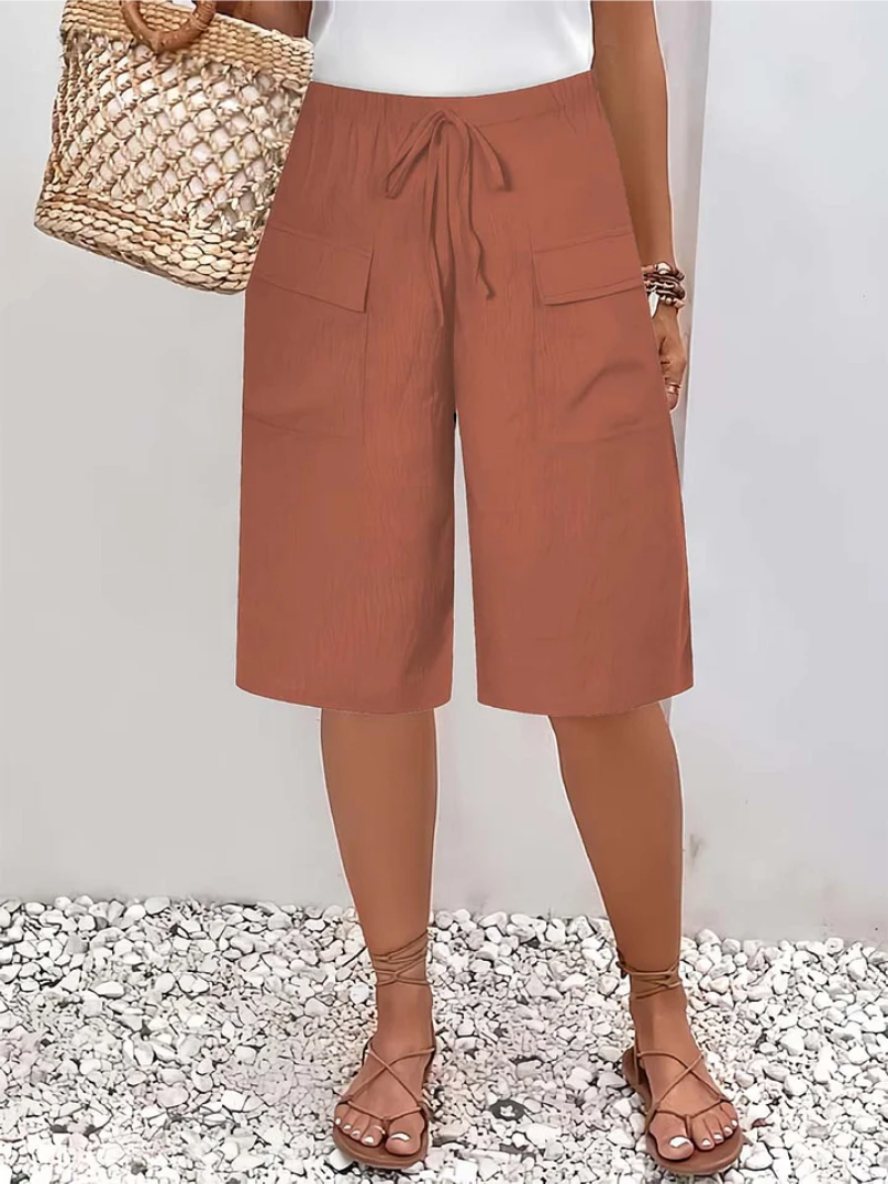 Rosa™ - Pantalones Cortos con Cintura Elástica