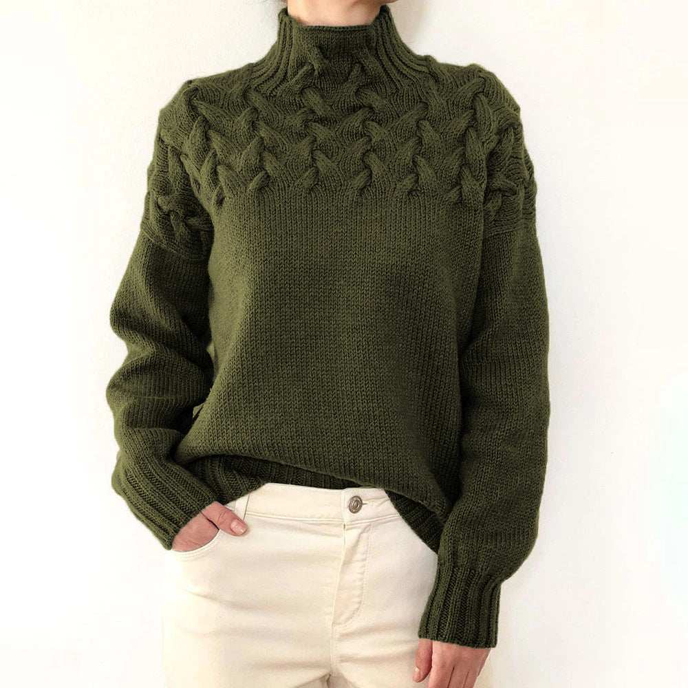 Loretta | Sweater Suave y Envolvente con Cuello Alto