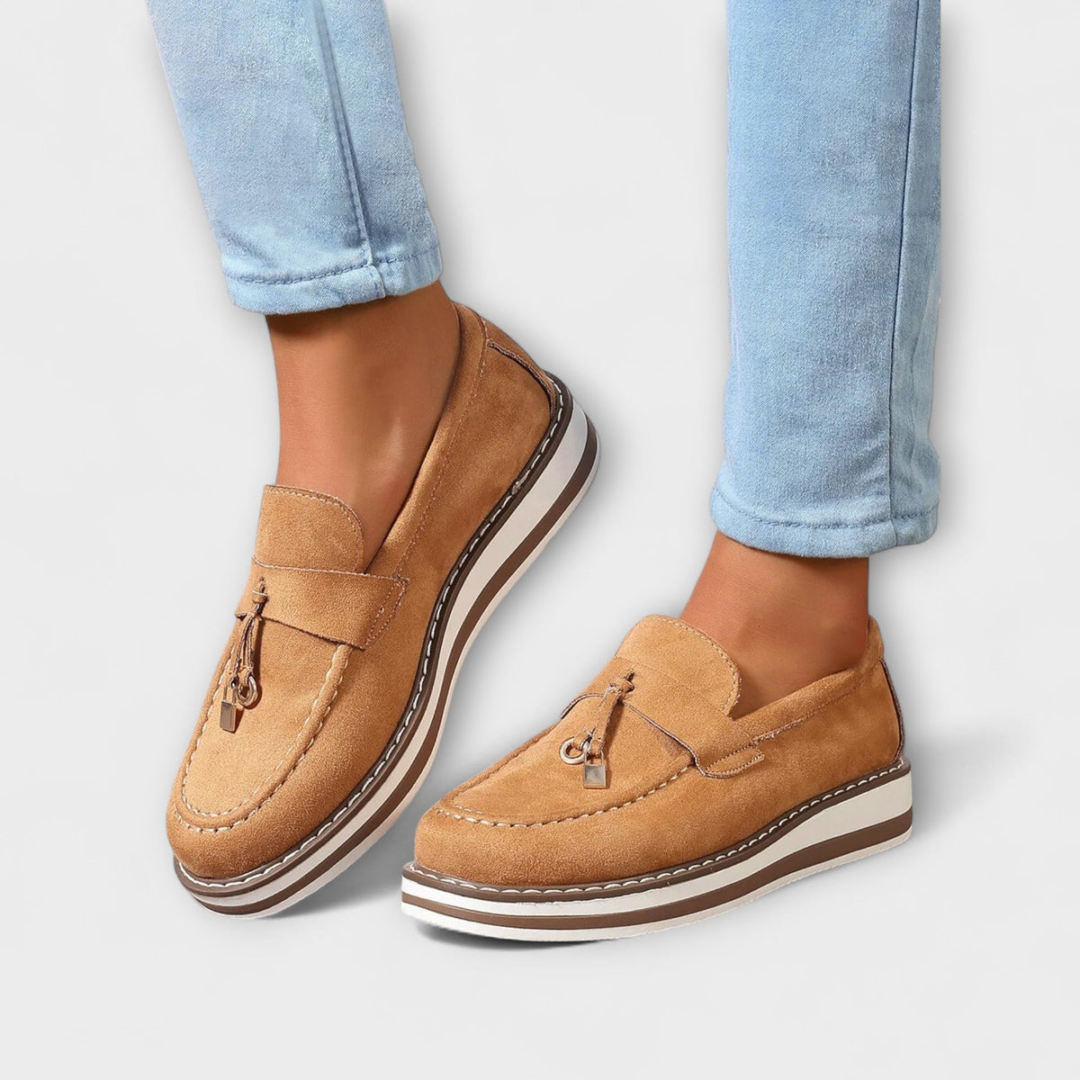 Ines - Mocasines casuales con punta redonda