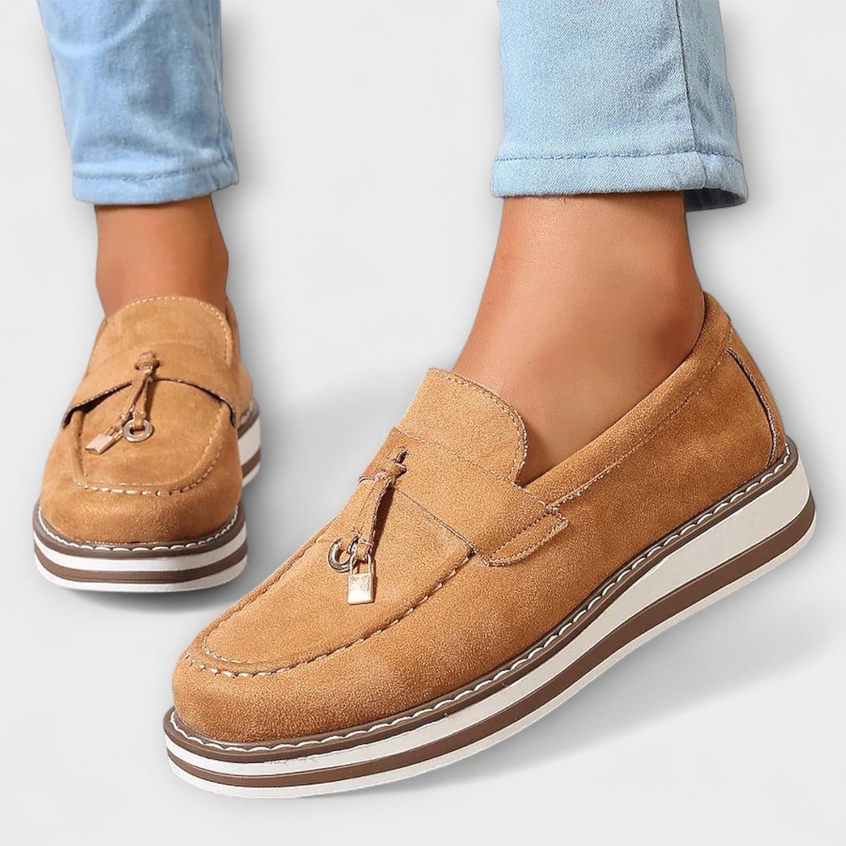 Ines - Mocasines casuales con punta redonda