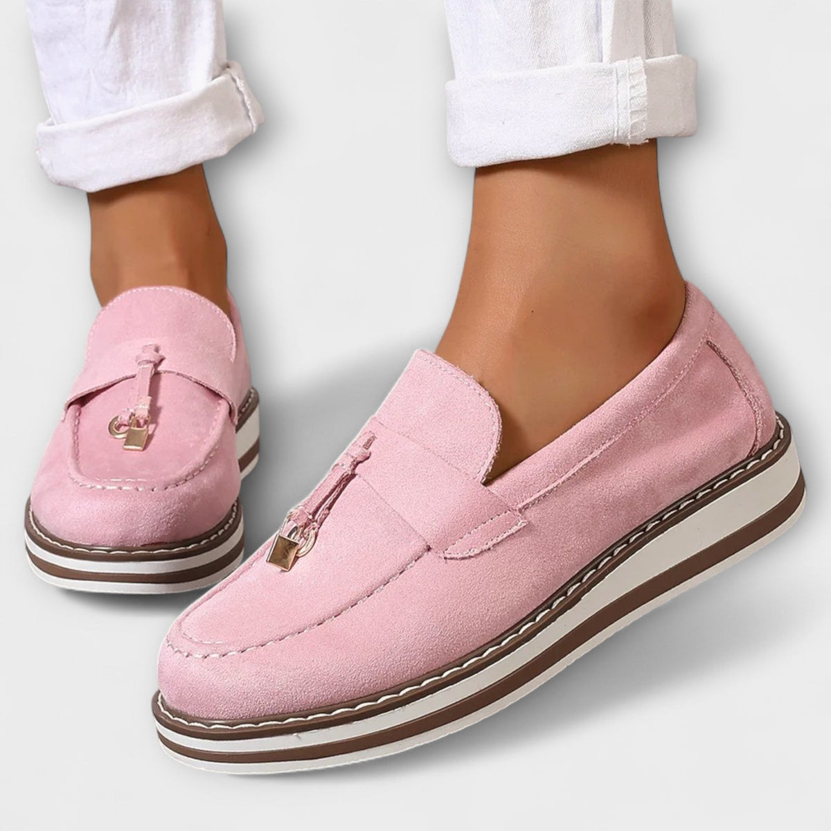 Ines - Mocasines casuales con punta redonda