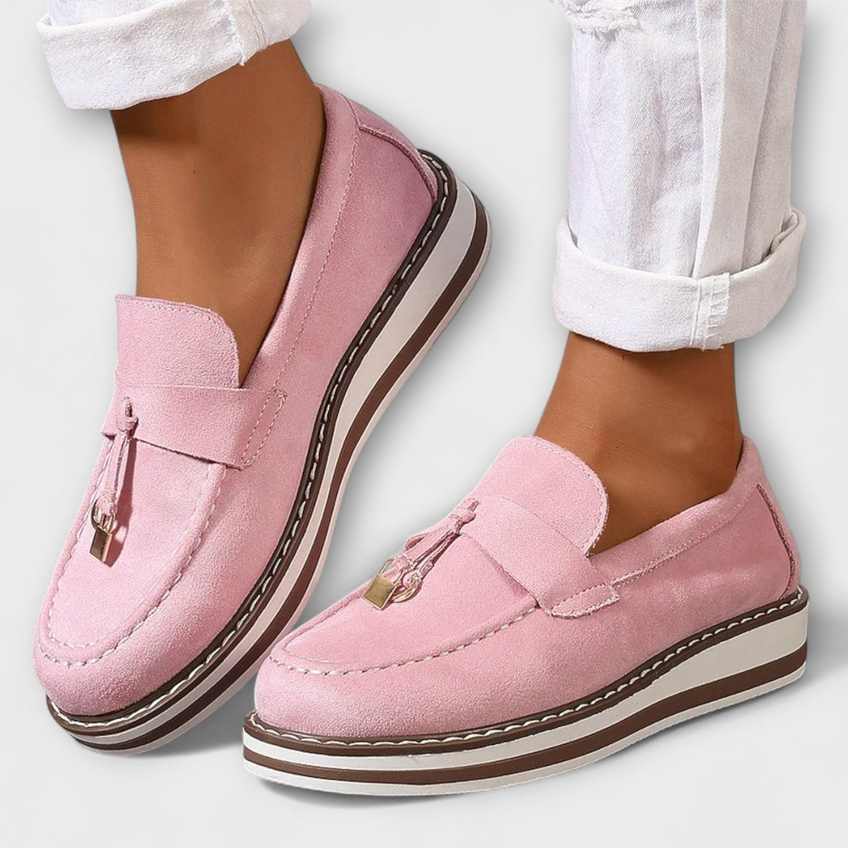 Ines - Mocasines casuales con punta redonda