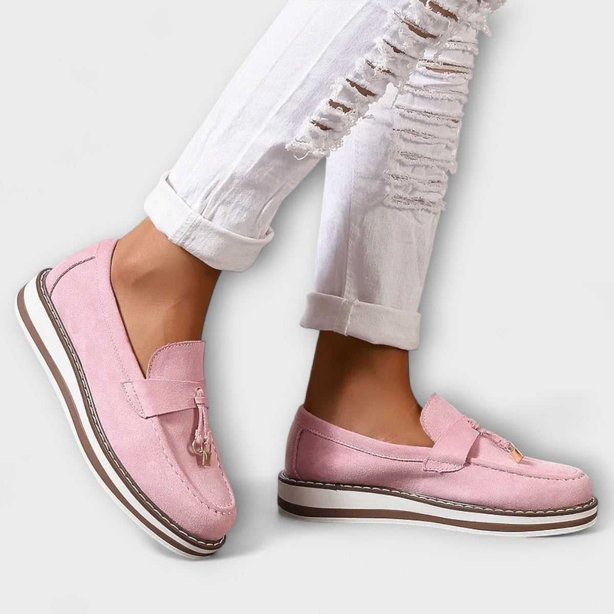 Ines - Mocasines casuales con punta redonda