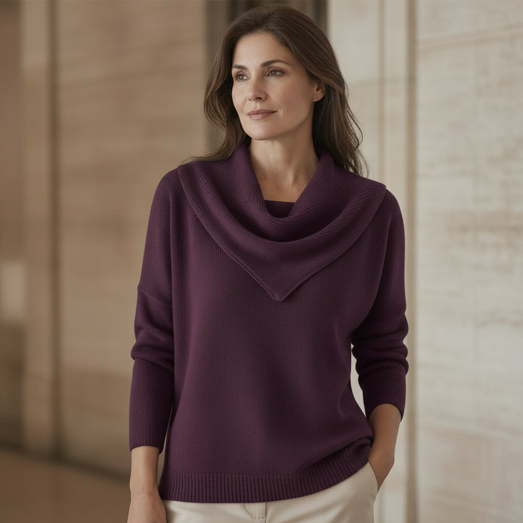 Liora | Sweater Cálido con Cuello Suave