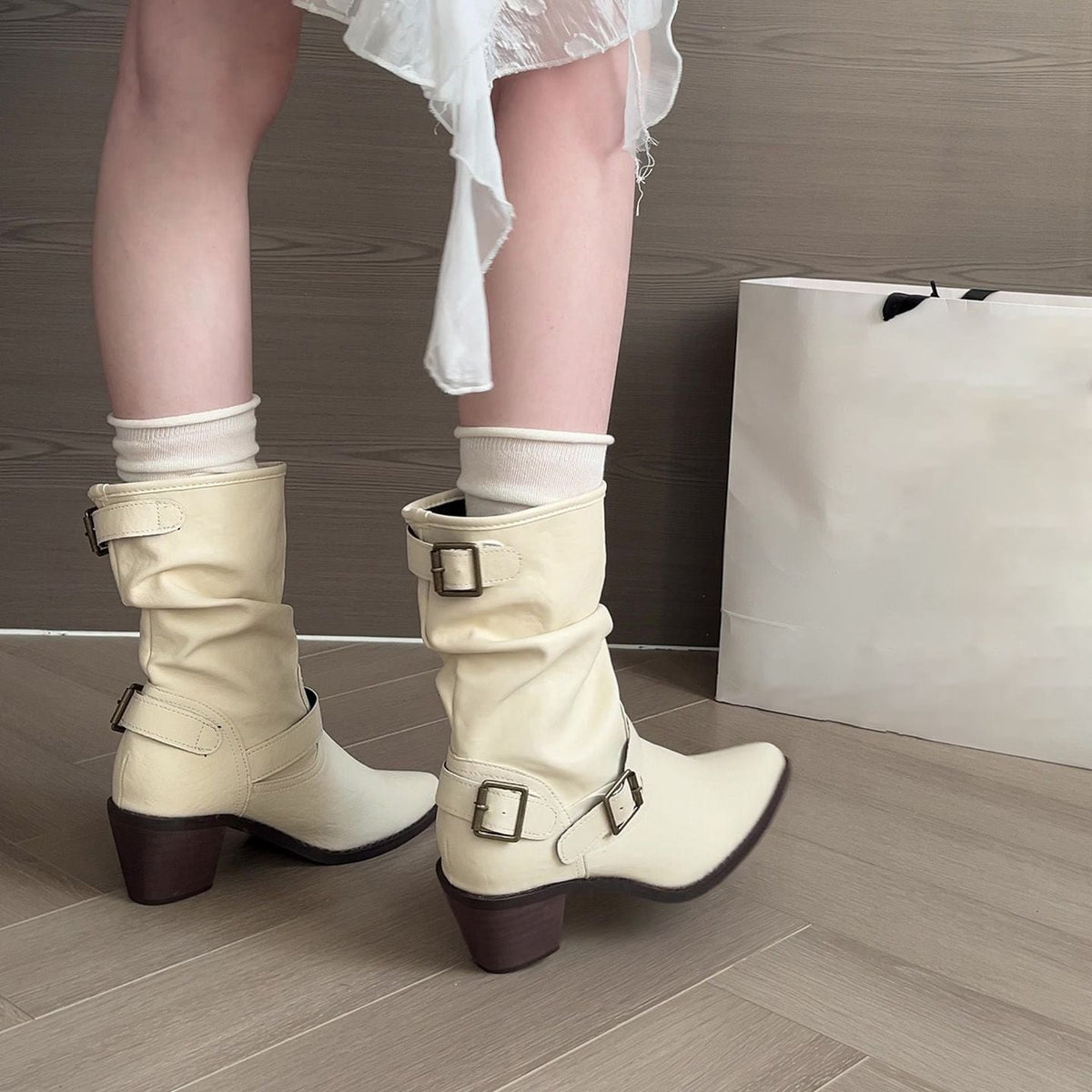 Margarida | Botas Casuales Elegantes de Tacón Medio