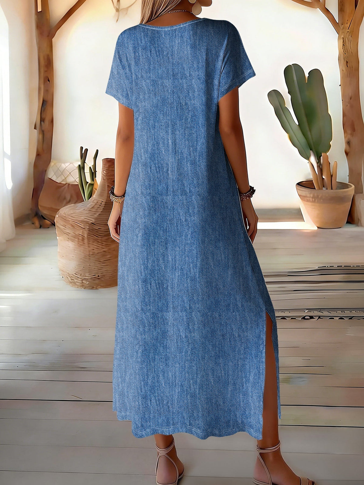 Helen | Vestido de denim retro elegante