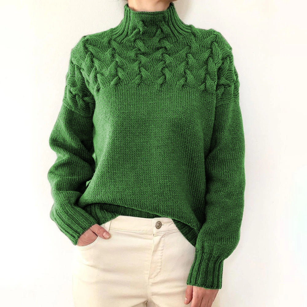 Loretta | Sweater Suave y Envolvente con Cuello Alto