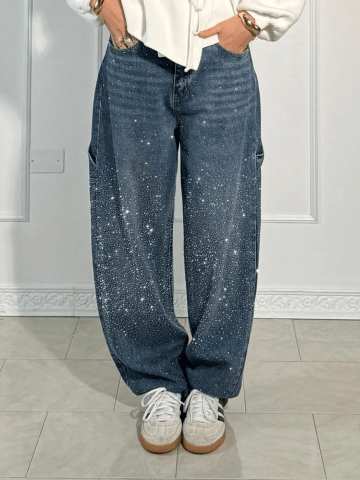 Amelia | Jeans Balloon con Destellos