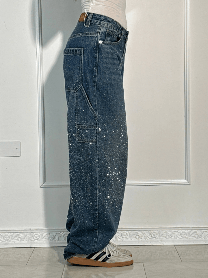 Amelia | Jeans Balloon con Destellos