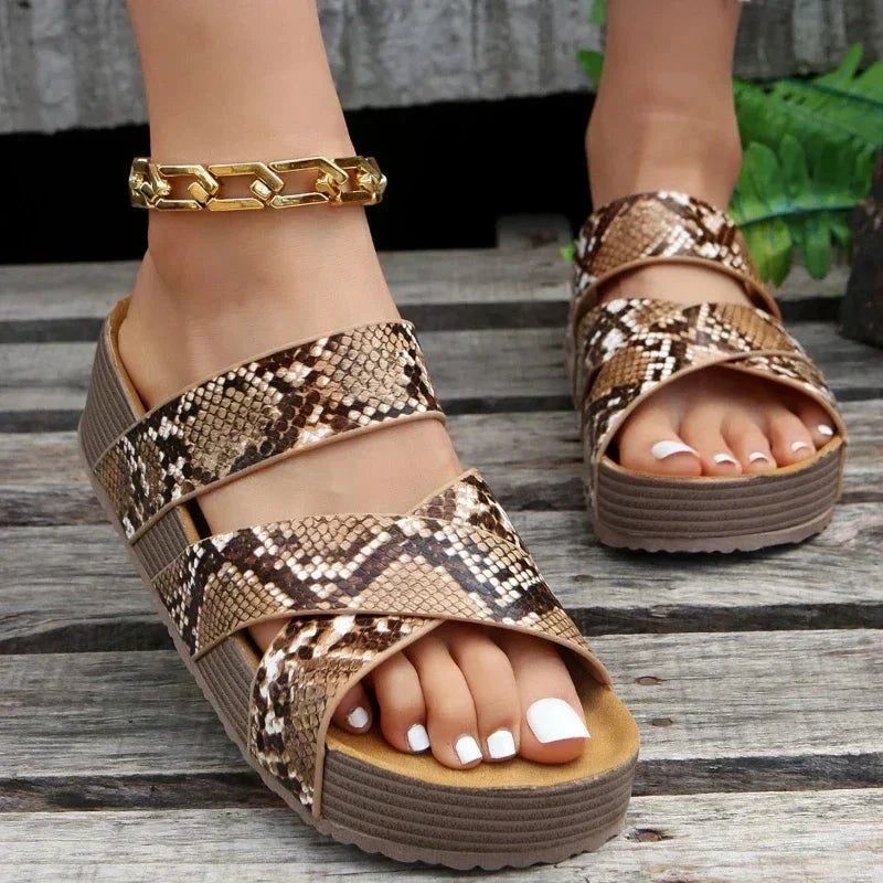 SANDALIAS ORTOPÉDICAS ROSA DE CUERO
