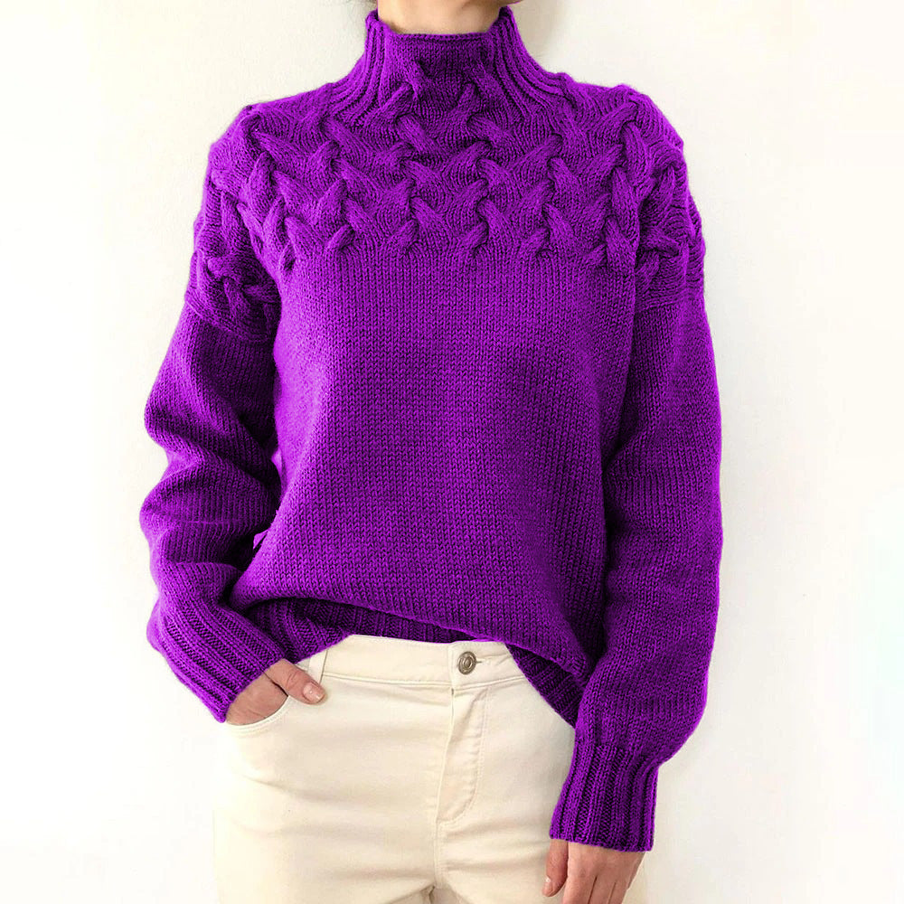 Loretta | Sweater Suave y Envolvente con Cuello Alto