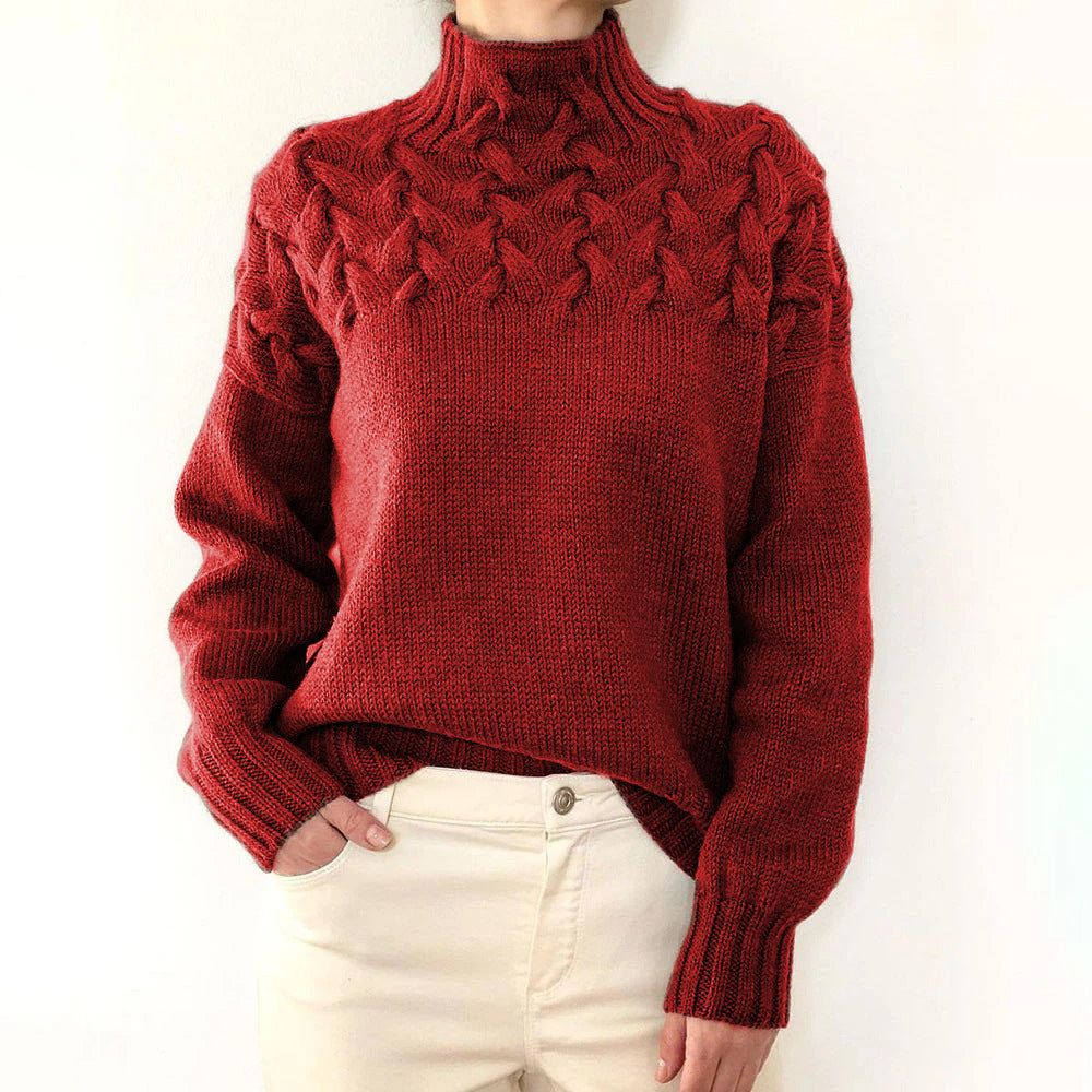 Loretta | Sweater Suave y Envolvente con Cuello Alto