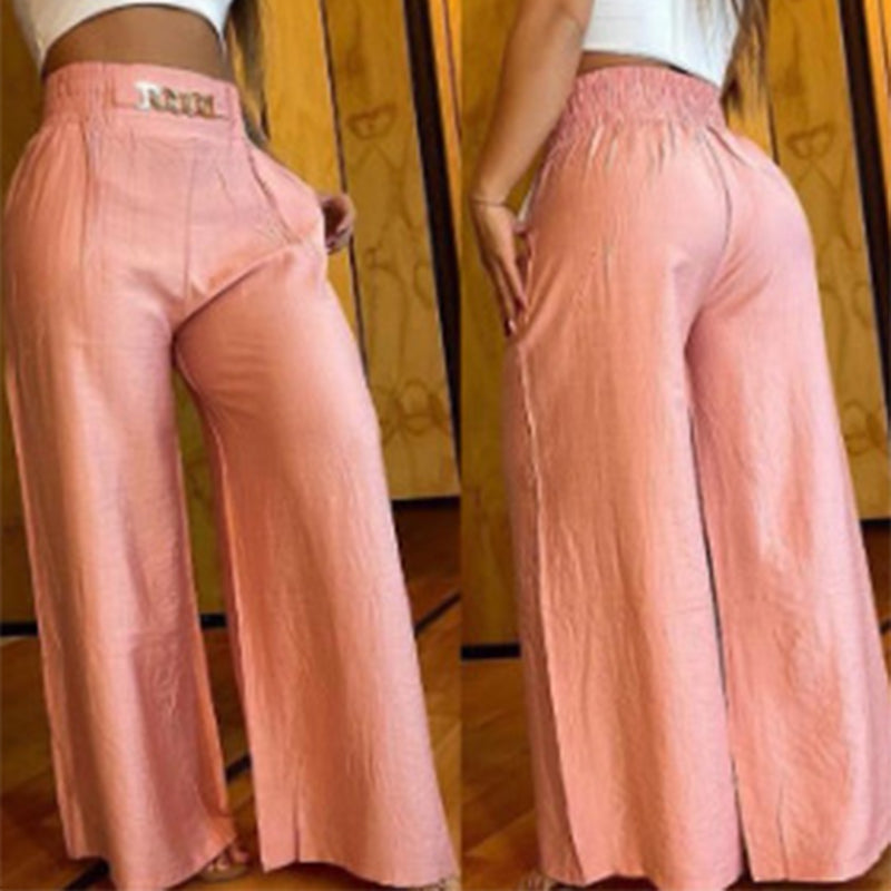 Évelyne™ — Pantalón ancho de talle alto moldeador
