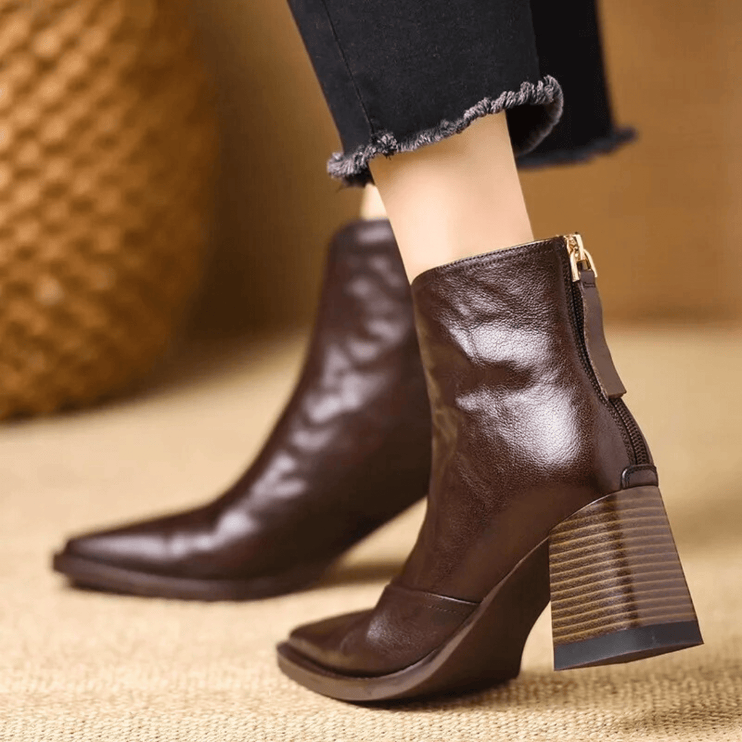 Rosalie | Botines Elegantes de Taco Medio
