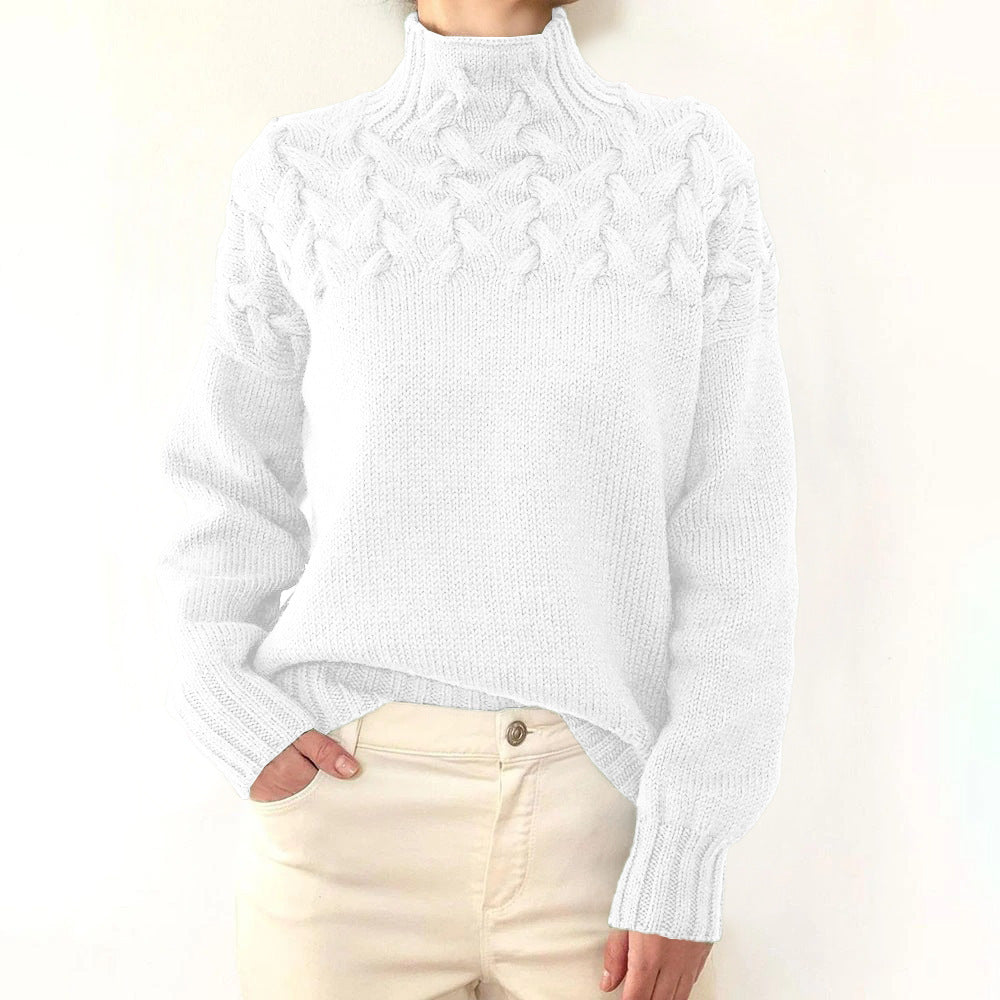 Loretta | Sweater Suave y Envolvente con Cuello Alto