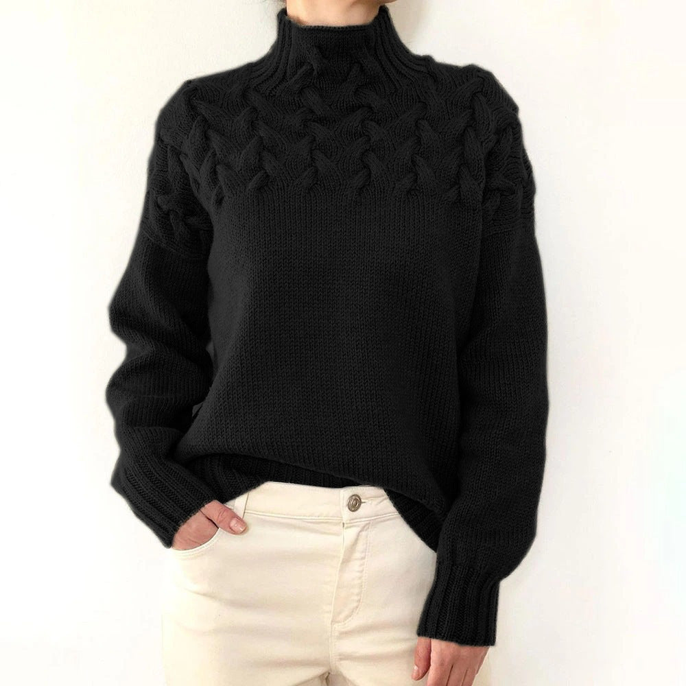 Loretta | Sweater Suave y Envolvente con Cuello Alto